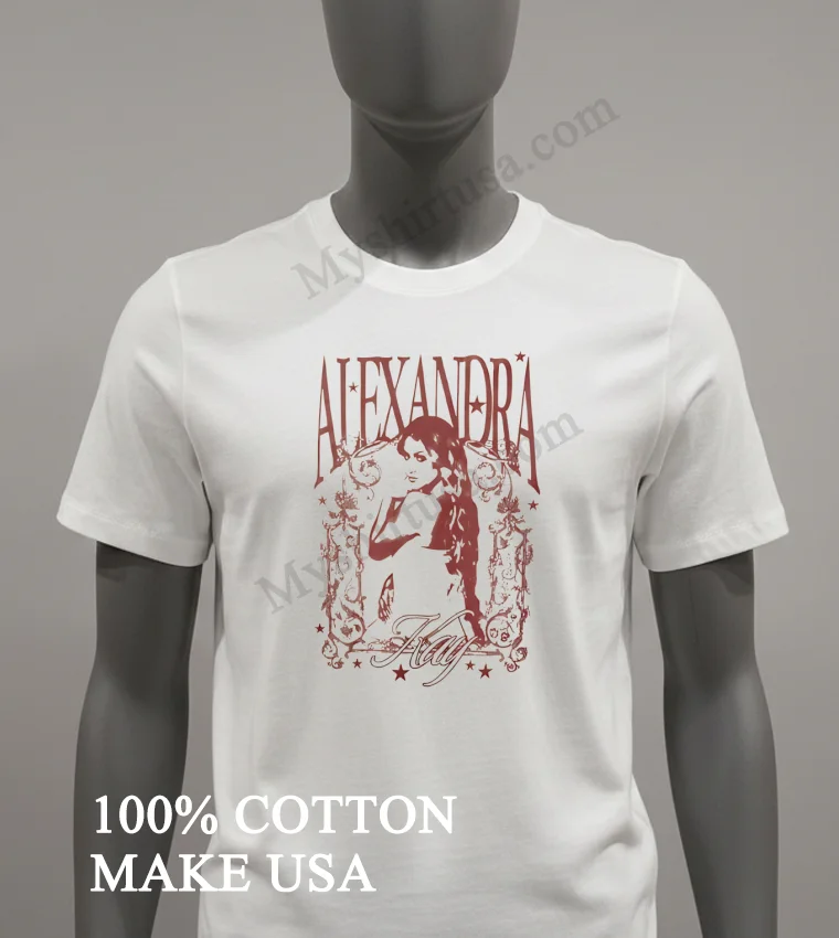 Alexandra Kay Floral Border With Star Details Shirt White T Shirt 2