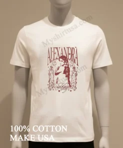 Alexandra Kay Floral Border With Star Details funny america t-shirts