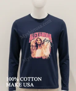 Alexandra Kay Western Style Portrait With Fringe funny america t-shirts