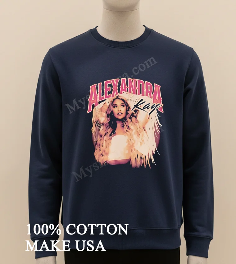 Alexandra Kay Western Style Portrait With Fringe Shirt Long Sleve Shirt