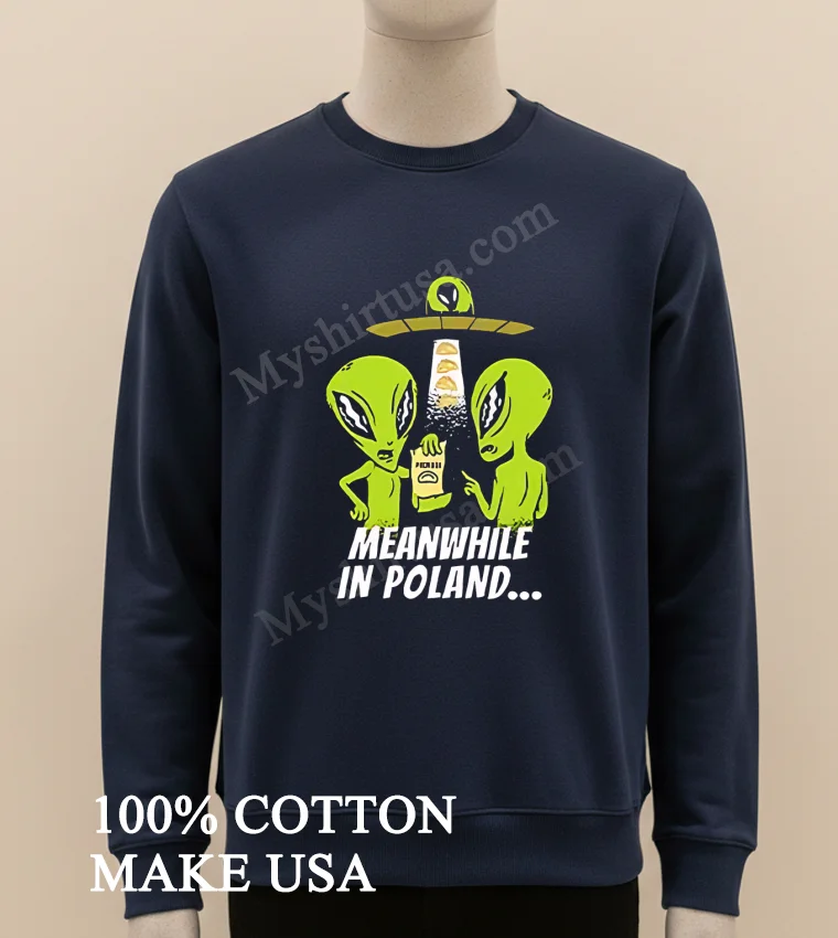 Alien Abduction Pierogi Polish Meanwhile In Poland new t-shirt - long sleve shirt Alien Abduction Pierogi Polish Meanwhile In Poland Shirt Long Sleve Shirt