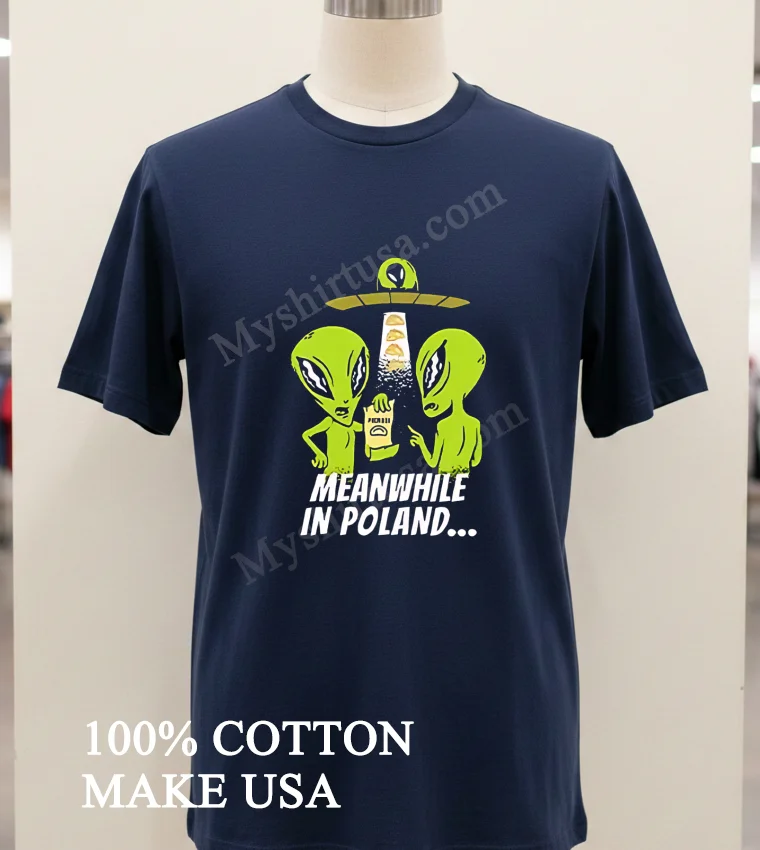 Alien Abduction Pierogi Polish Meanwhile In Poland new t-shirt - navy-shirt Alien Abduction Pierogi Polish Meanwhile In Poland Shirt Navy Shirt 1