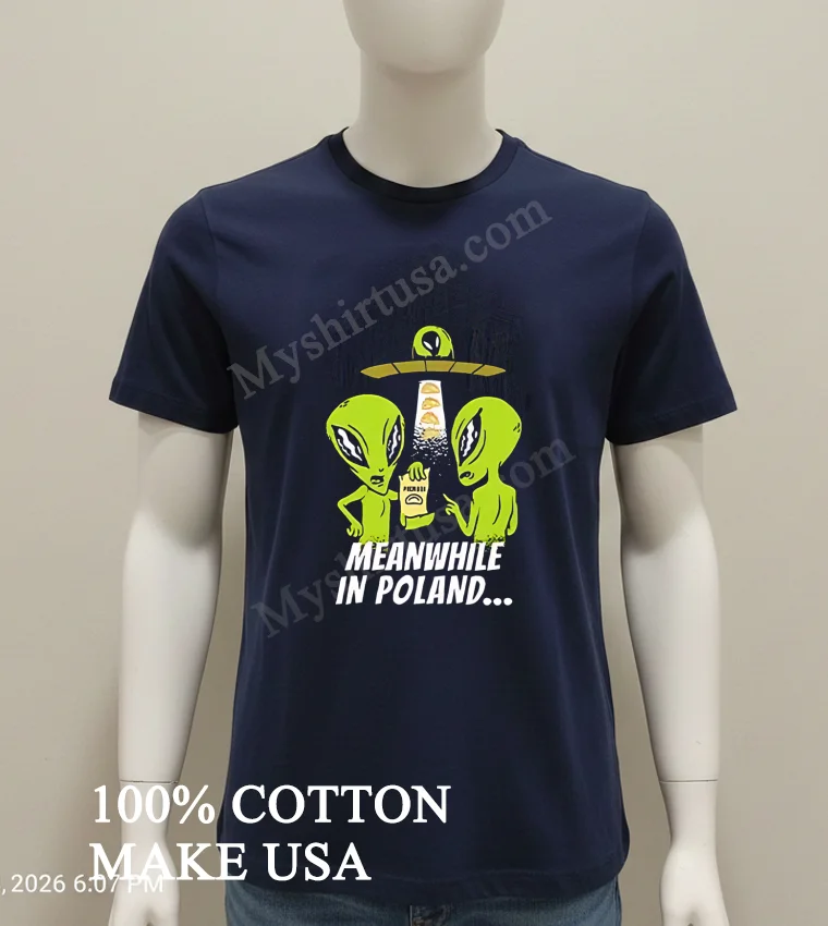 Alien Abduction Pierogi Polish Meanwhile In Poland new t-shirt - navy-shirt Alien Abduction Pierogi Polish Meanwhile In Poland Shirt Navy Shirt 2