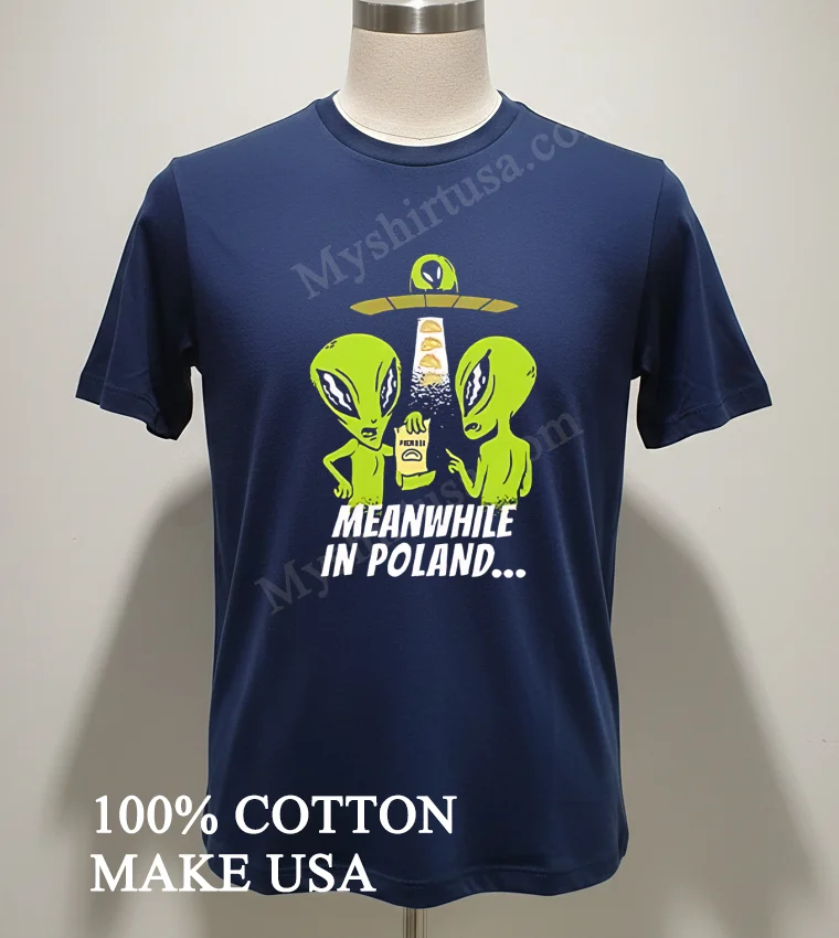 Alien Abduction Pierogi Polish Meanwhile In Poland new t-shirt - navy-shirt Alien Abduction Pierogi Polish Meanwhile In Poland Shirt Navy Shirt 3