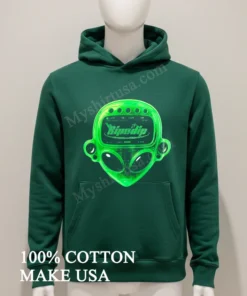 Alien Hp Level Ap Green Transparent Device Graphic Shirt