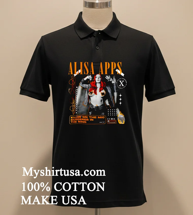 Alisa Apps Killer On The Mic Murderer In The Ring T Shirt - balck-shirt Alisa Apps Killer On The Mic Murderer In The Ring T Shirt Balck Shirt 1