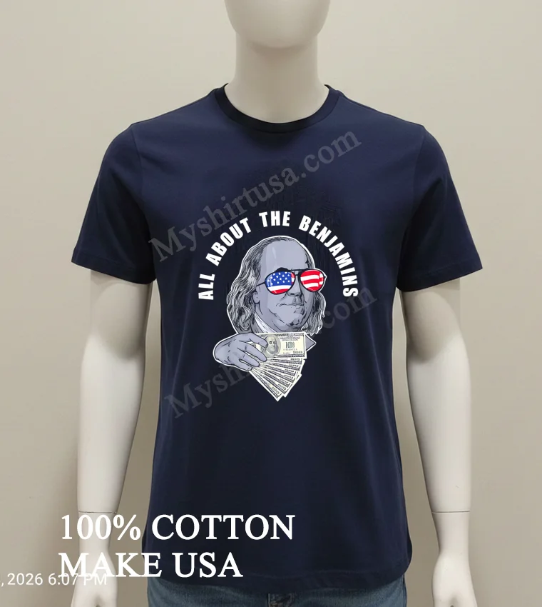 All About The Benjamins new t-shirt - navy-shirt All About The Benjamins Shirt Navy Shirt 2