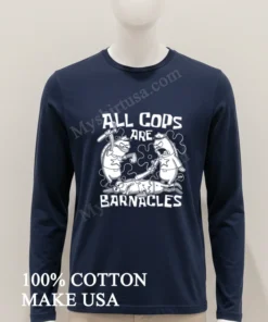 All Cops Are Barnacles Spongebob Squarepants Fish Police Parody funny america t-shirts