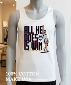 All He Does Is Win Alex Karaban Uconn Huskies funny america t-shirts