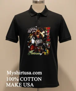 Allen Iverson Philadelphia 76Ers Basketball Legend Collage funny america t-shirts