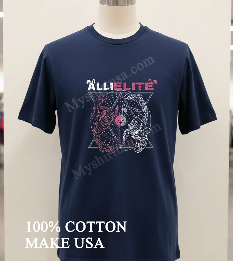 Allielite Graphic new t-shirt - navy-shirt Allielite Graphic Shirt Navy Shirt 1