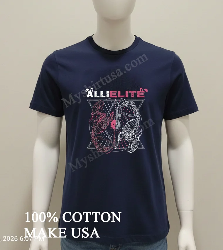 Allielite Graphic new t-shirt - navy-shirt Allielite Graphic Shirt Navy Shirt 2