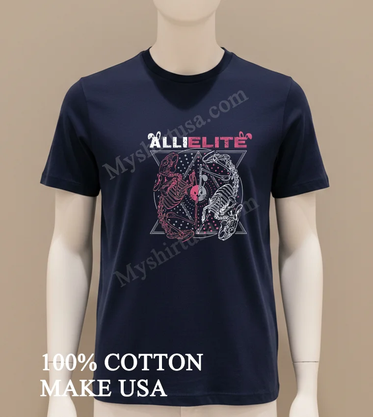 Allielite Graphic new t-shirt - navy-shirt Allielite Graphic Shirt Navy Shirt