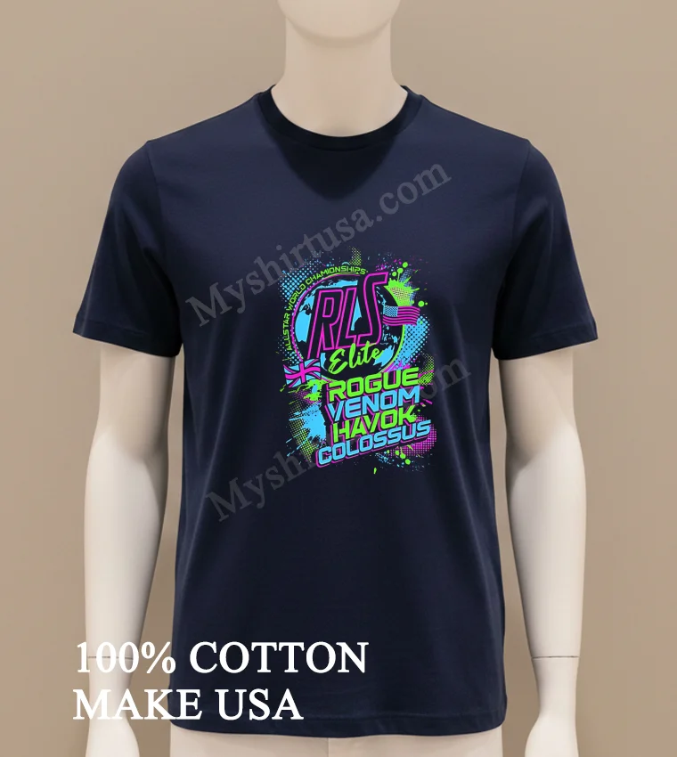 Allstar World Championships Rls Elite Rogue Venom Havok Colossus new t-shirt - navy-shirt Allstar World Championships Rls Elite Rogue Venom Havok Colossus Shirt Navy Shirt