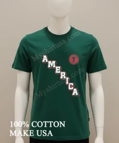 America Spittin Chiclets Since Mmivi Distressed Vertical Text funny america t-shirts