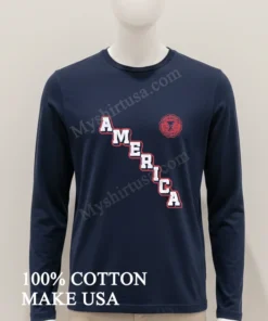 America Spittin Chiclets Since Mmivi Distressed Vertical Text funny america t-shirts