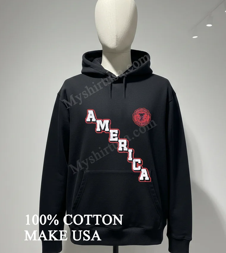 America Spittin Chiclets Since Mmivi Distressed Vertical Text Shirt Hoodie Shirt