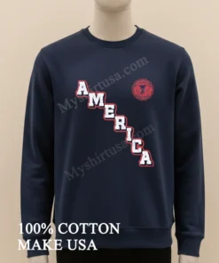 America Spittin Chiclets Since Mmivi Distressed Vertical Text funny america t-shirts