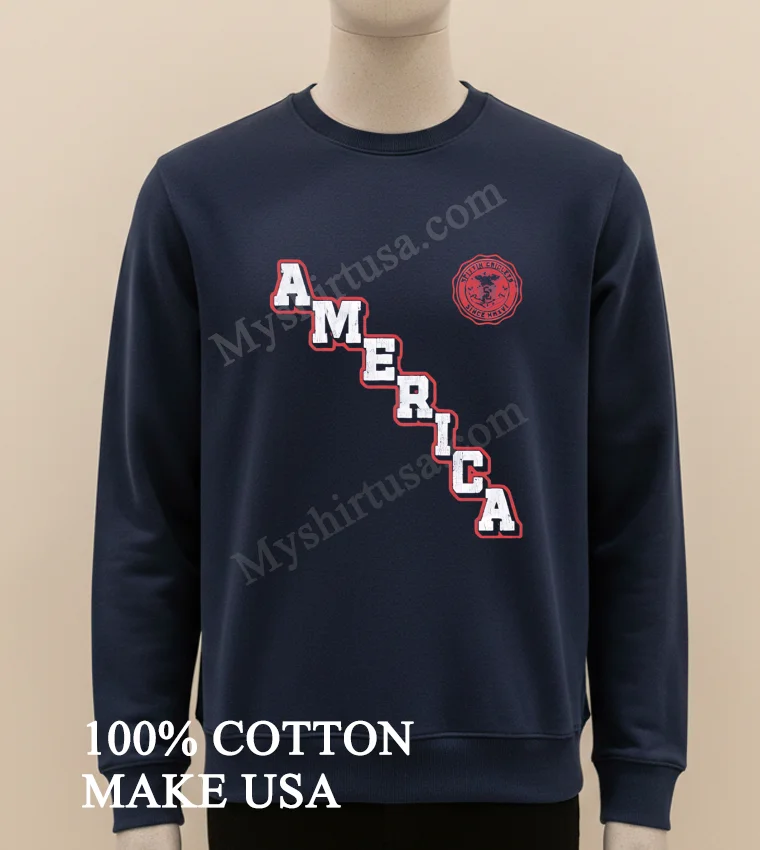 America Spittin Chiclets Since Mmivi Distressed Vertical Text Shirt Long Sleve Shirt