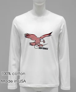 American Eagle Swoosh Softball Shirt