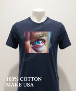 American Flag In Trump S Eyes funny america t-shirts
