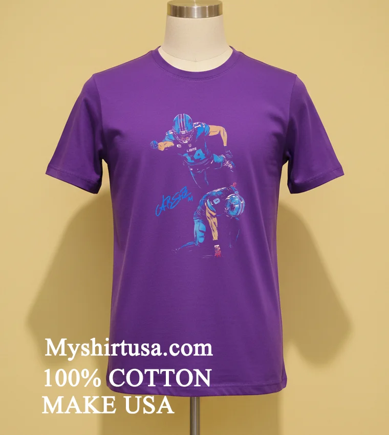 Amon Ra St Brown Funny Meme Football Y2k Rap Shirt Purple Shirt