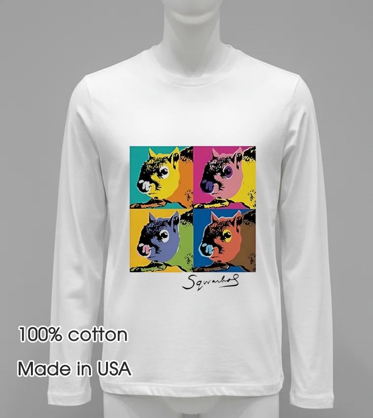 Andy Warhol Humor Sq Warhol Art Shirt - white-t-shirt Andy Warhol Humor Sq Warhol Art Shirt White T Shirt