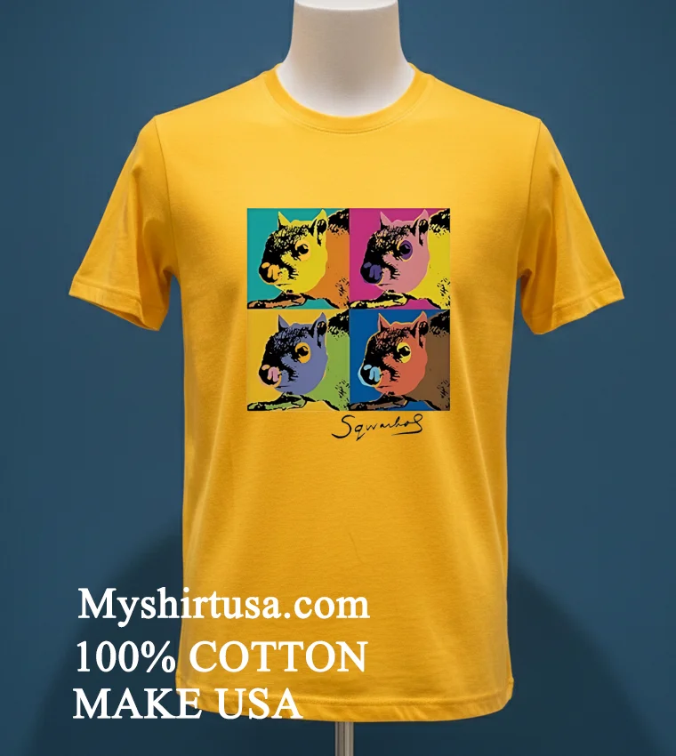 Andy Warhol Humor Sq Warhol Art Shirt Yellow T Shirt
