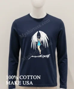 Angel With Poison The Well Script Graphic Design funny america t-shirts