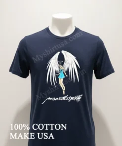 Angel With Poison The Well Script Graphic Design funny america t-shirts