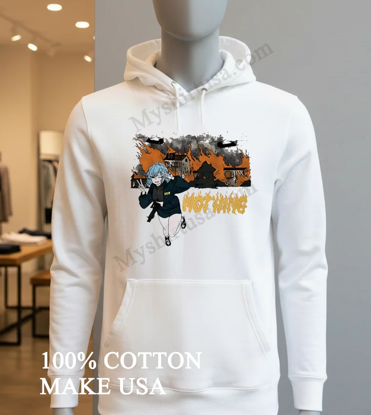 Anime Girl Atf Waco Siege Nothing Fire Burning funny america t-shirts - hoodie-shirt Anime Girl Atf Waco Siege Nothing Fire Burning Shirt Hoodie Shirt