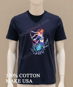 Anime Girl With Guns Magical Girl Action Pose funny america t-shirts