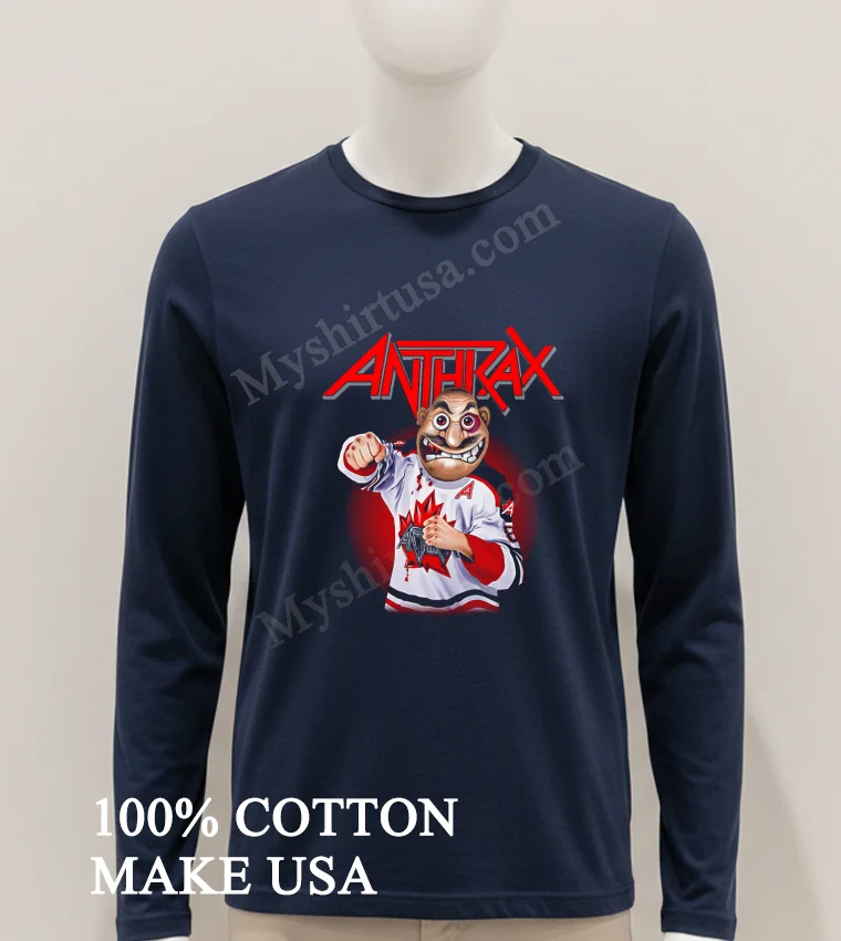 Anthrax Metal Band Mascot Hockey Jersey Graphic Shirt Hoodie Shirt 1