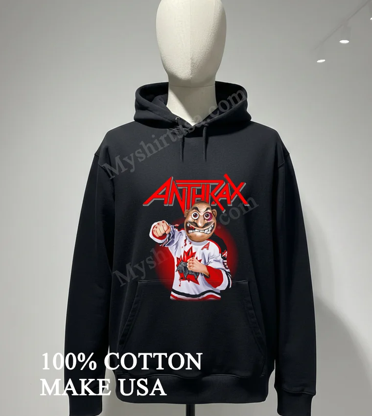 Anthrax Metal Band Mascot Hockey Jersey Graphic funny america t-shirts - hoodie-shirt Anthrax Metal Band Mascot Hockey Jersey Graphic Shirt Hoodie Shirt