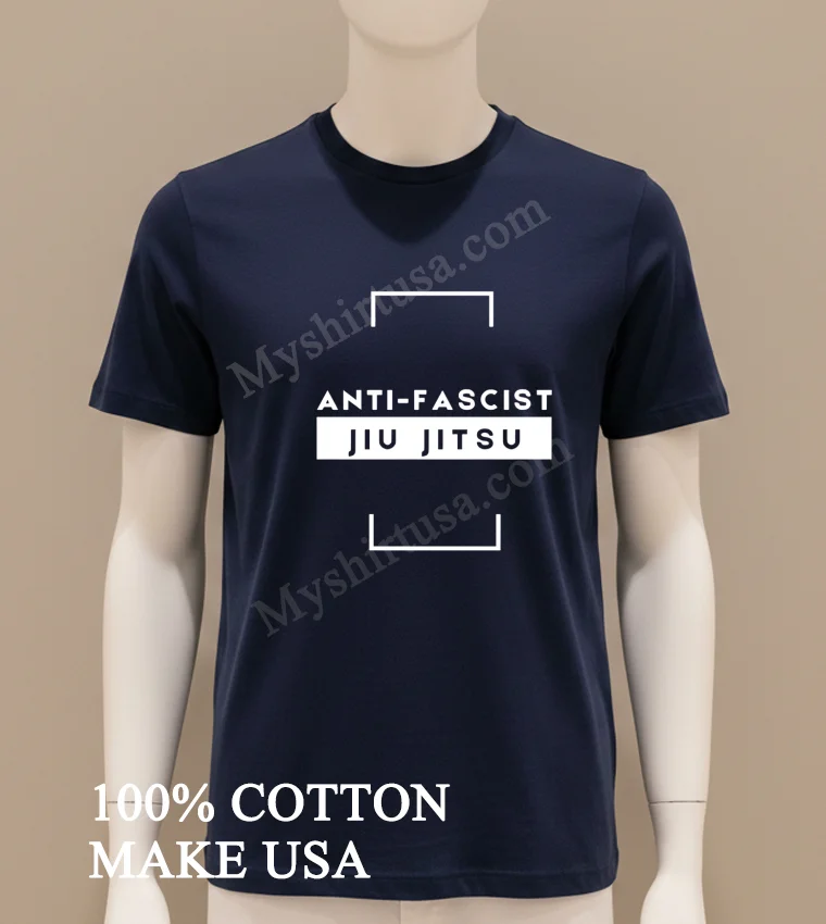 Anti Fascist Jiu Jitsu Shirt Navy Shirt