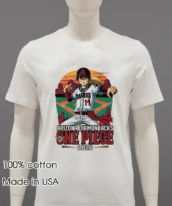 Arizona Diamondbacks One Piece 2026 Luffy Shirt