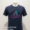 Arizona Diamondbacks Retro Purple And Teal A Snake Logo Diamondbacks Text Baseball Shirt Navy Shirt