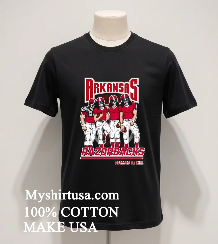 Arkansas Razorbacks X Dressed To Kill Shirt - balck-shirt Arkansas Razorbacks X Dressed To Kill Shirt Balck Shirt 1