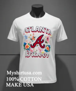 Atlanta Braves Flowers Graphic Pullover Shirt