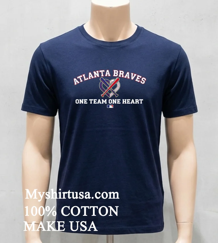 Atlanta Braves One Team One Heart Mlb Shirt Navy Shirt