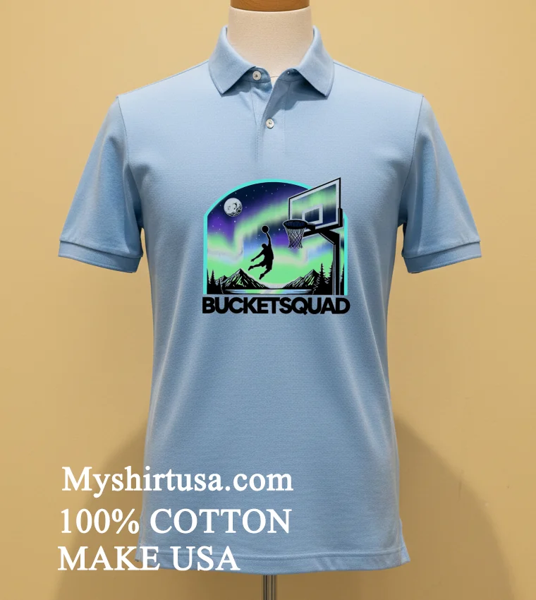 Aura Dunk Bucketsquad Neon Shirt Blue Shirt