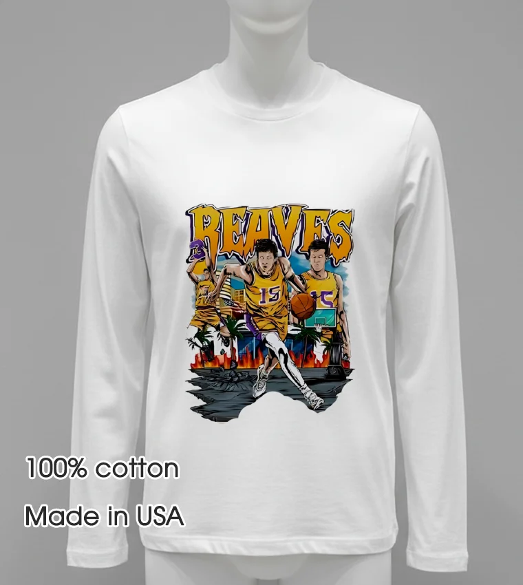 Austin Reaves Los Angeles Lakers Graphic Shirt White T Shirt