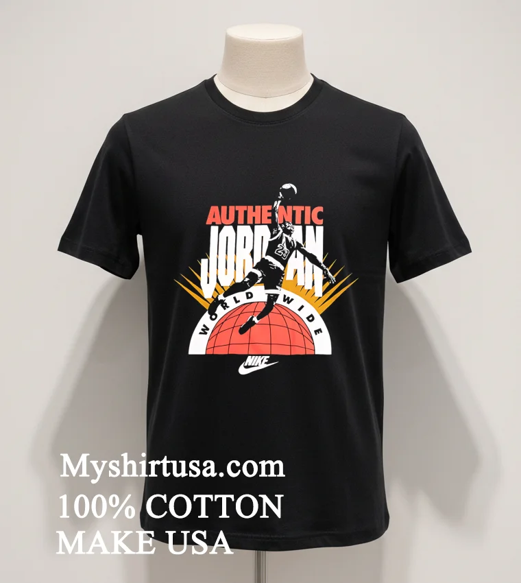 Authentic Jordan World Wide Shirt - balck-shirt Authentic Jordan World Wide Shirt Balck Shirt 1