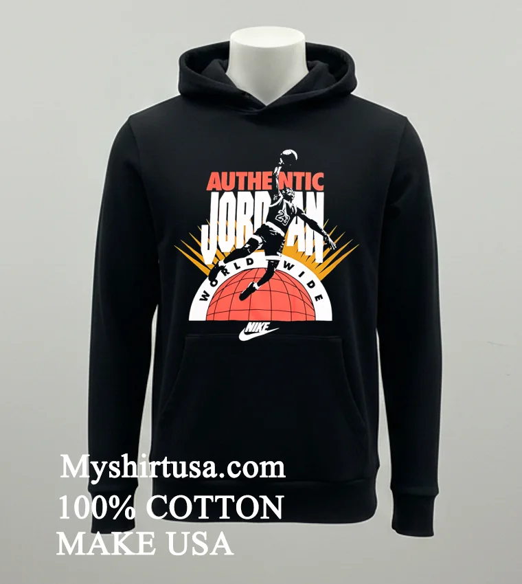 Authentic Jordan World Wide Shirt - balck-shirt Authentic Jordan World Wide Shirt Balck Shirt