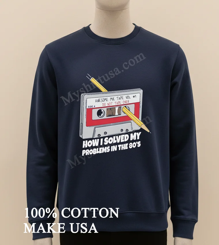Awesome Mix Tape Vol 1 Pencil Cassette 80S funny america t-shirts - long sleve shirt Awesome Mix Tape Vol 1 Pencil Cassette 80s Shirt Long Sleve Shirt