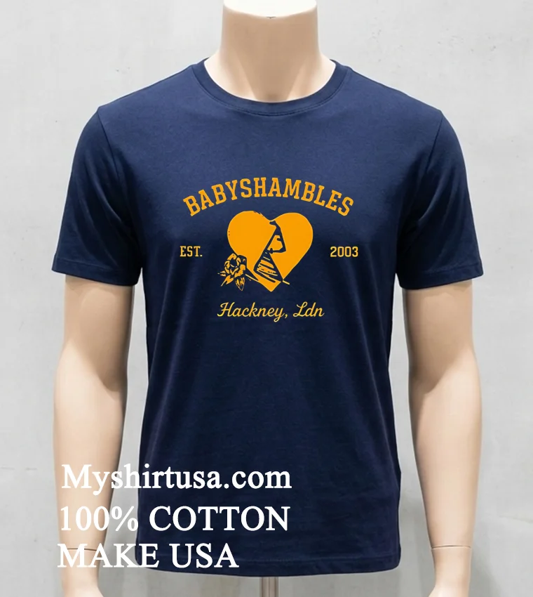 Babyshambles Heart Est 2003 Shirt - navy-shirt Babyshambles Heart Est 2003 Shirt Navy Shirt