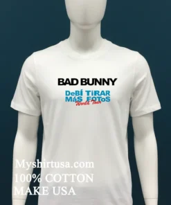 Bad Bunny Debi Tirar Mas Fotos World Tour Shirt