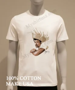 Bad Bunny Portrait With Straw Hat And Signature funny america t-shirts