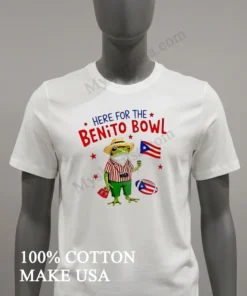 Bad Bunny Singer Standing On Puerto Rico Shield Logo Shirt