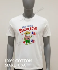 Bad Bunny Singer Standing On Puerto Rico Shield Logo Shirt